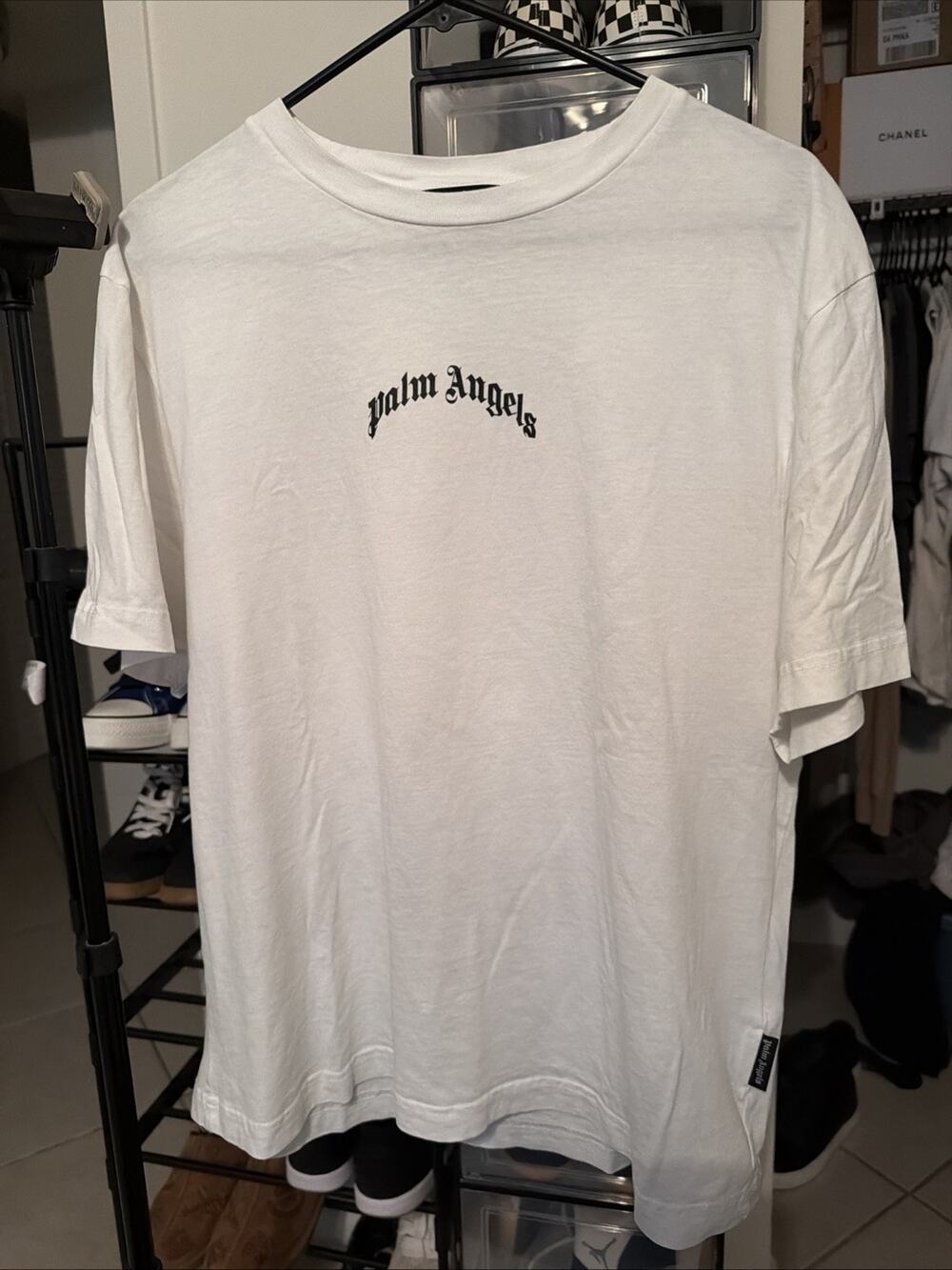 Palm Angels White T-Shirt Size Small Men’s